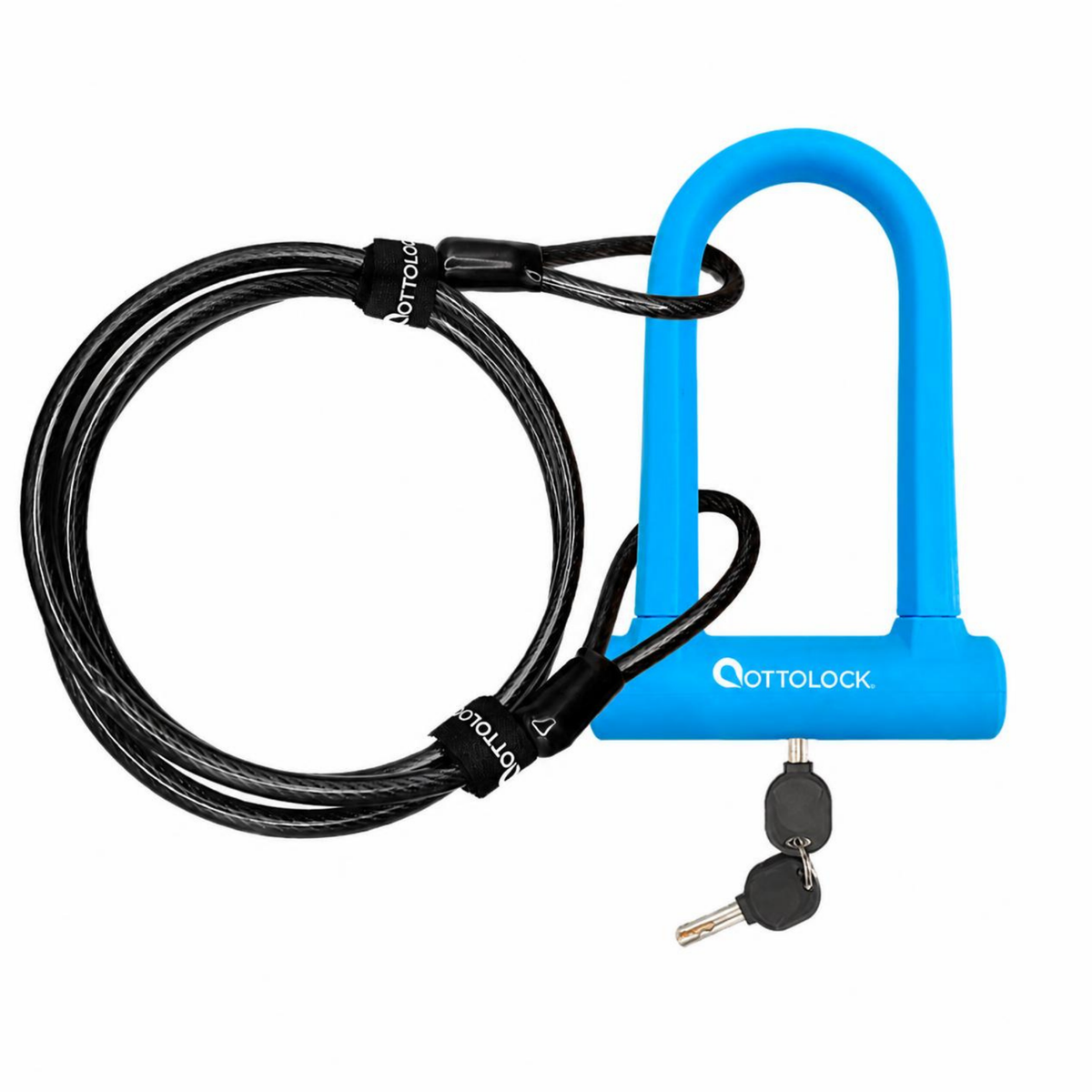 OttoLock SIDEKICK Lock + Cable Bundle, Blue