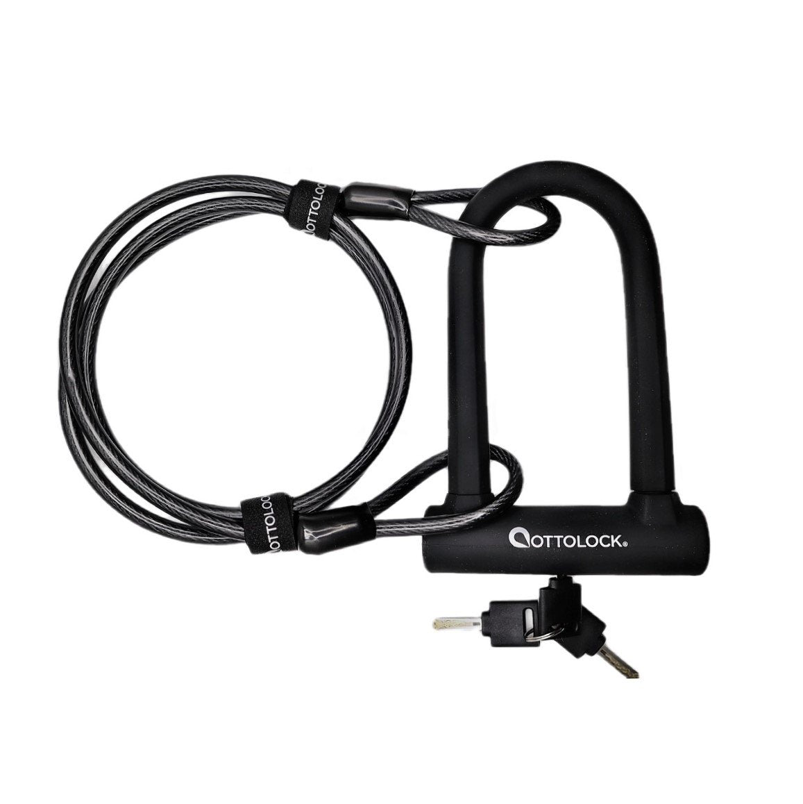 OttoLock SIDEKICK Lock + Cable Bundle, Black