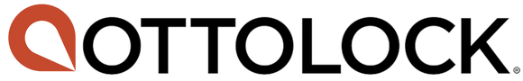The logo for OTTOLOCK, featuring a stylized orange-red circular emblem on the left and the brand name 'OTTOLOCK' in bold black uppercase letters on a white background.
